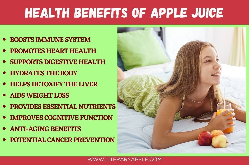 health benefits of apple juice