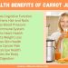 Health benefits of carrot juice