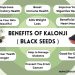 benefits of cumin seeds or black seeds (kalonji seeds)