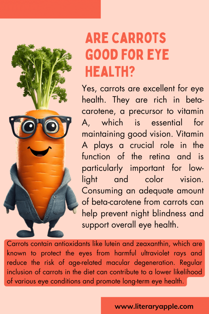 how carrots improve eye health