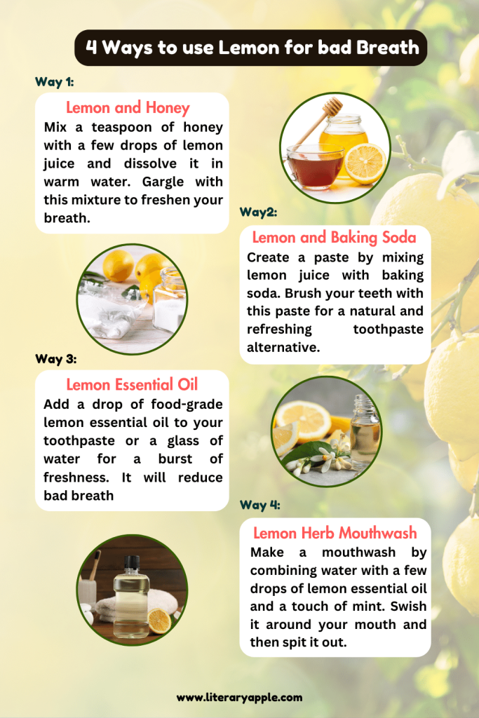 how you can make your teeth white and smell free with lemon